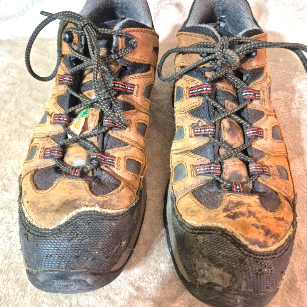 Red Wing Stock No. 3503 Leather Work Safety Toe EH Rated Low Cut Hikers  11D